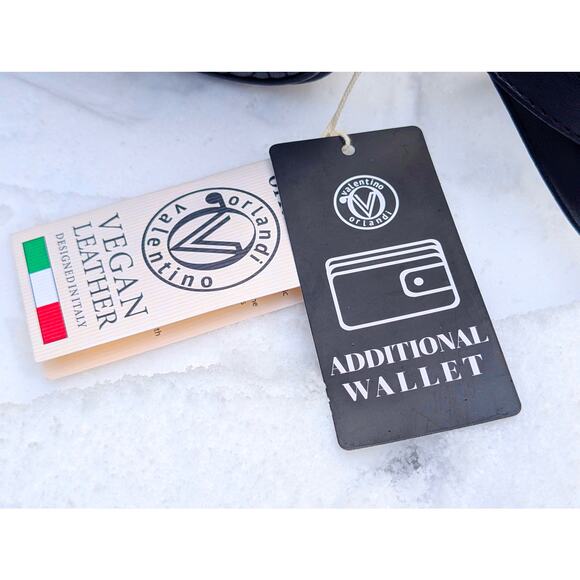 New Valentino Orlandi Vegan Leather Crossbody Bag & Wallet Set | NWT | MSRP $310 - Picture 2 of 12